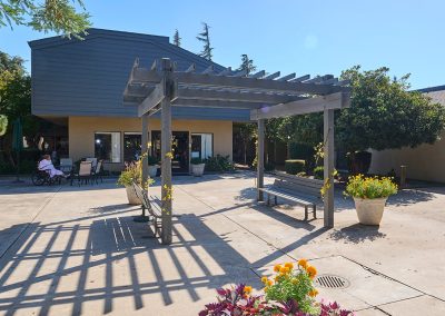 The courtyard and gazebo at Turlock